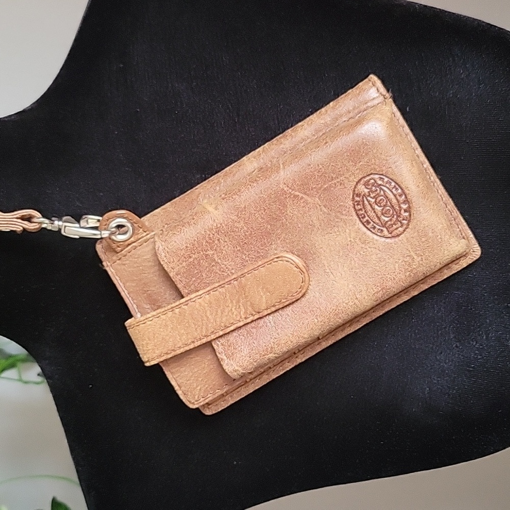 Genuine ROOTS leather phone carrier/case/wallet